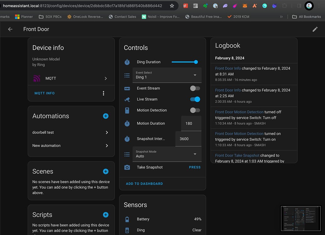 RingMQTT Can't get video or snapshot to work Home Assistant Community