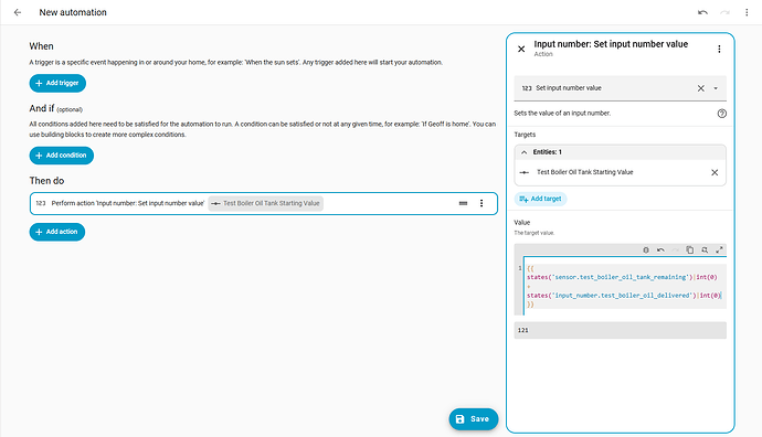 then you can switch back to UI and finish editing the template