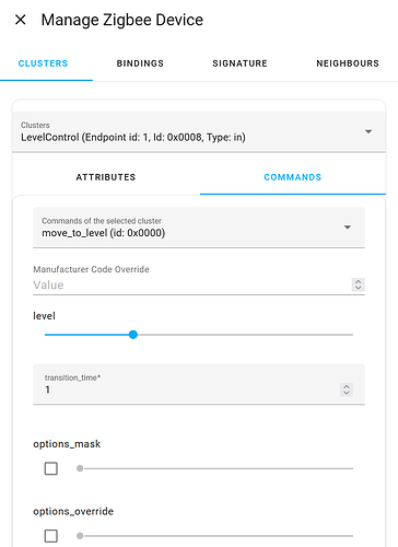 manage zigbee