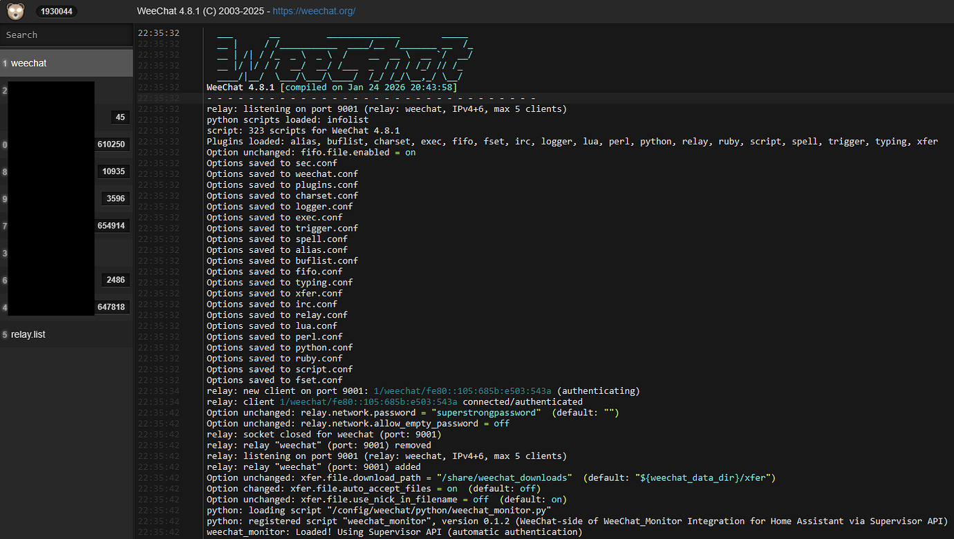 Dcc Client WeeChat Add-on + Integration: Perpetual IRC Client with DCC Support ...
