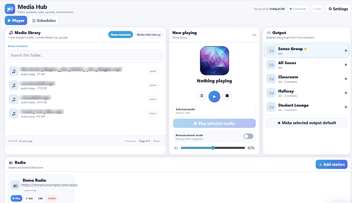Media Hub Dashboard