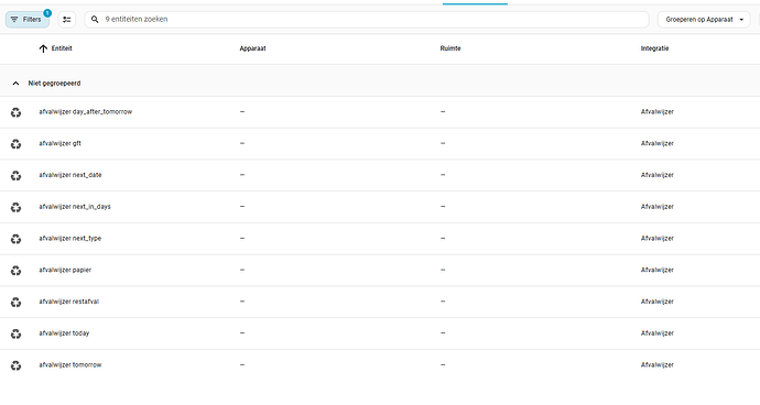 entities afvalwijzer