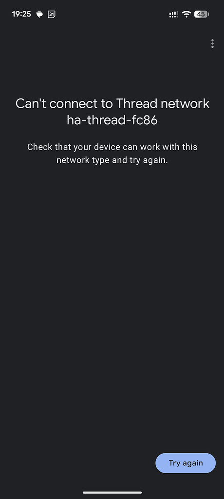 Android app keep trying to connect device to a deleted thread network ...