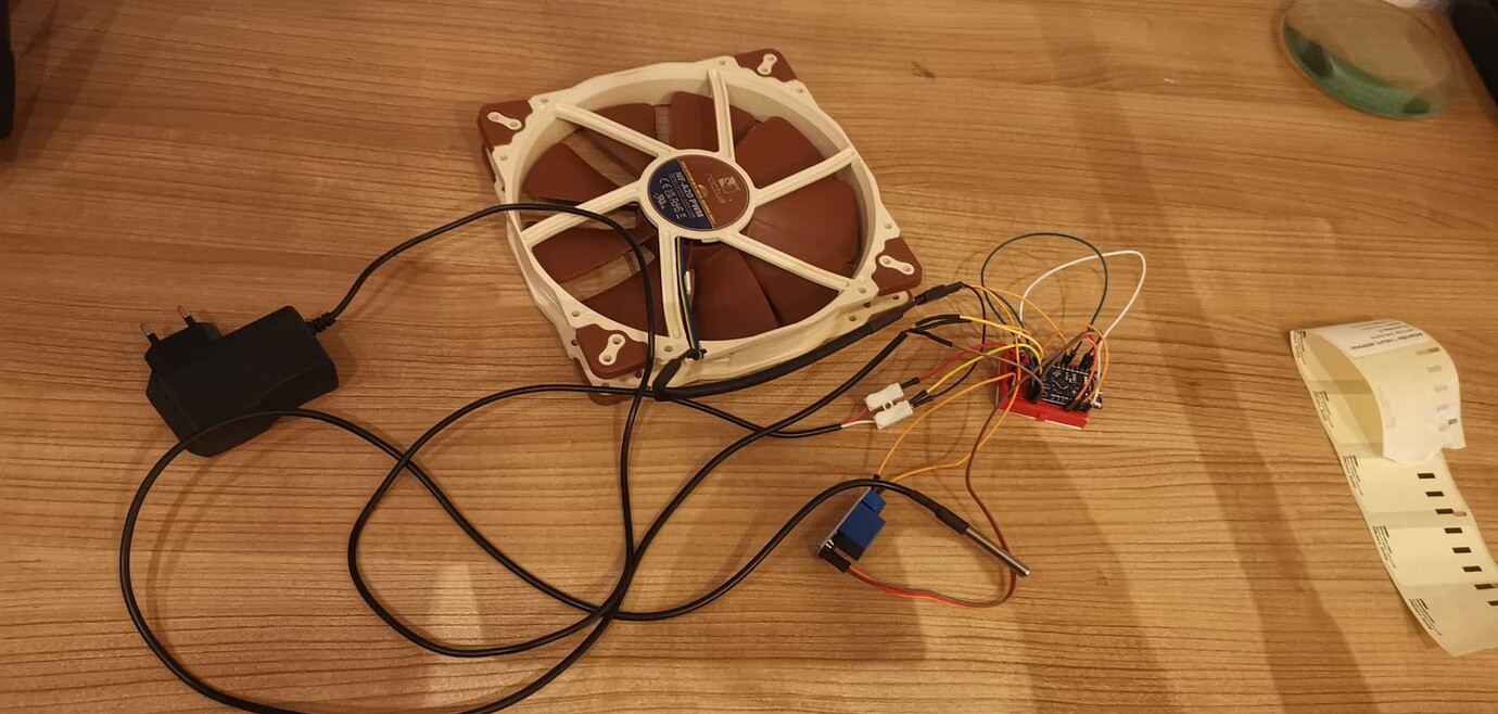 Controlling Noctua PWM fan with ESP8266 ESPHome Home Assistant