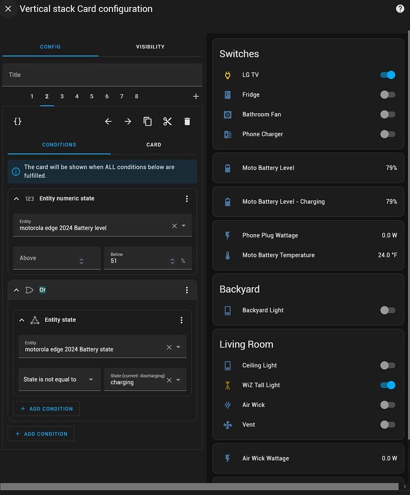 Update on OR-condition for conditional cards? - Frontend - Home ...
