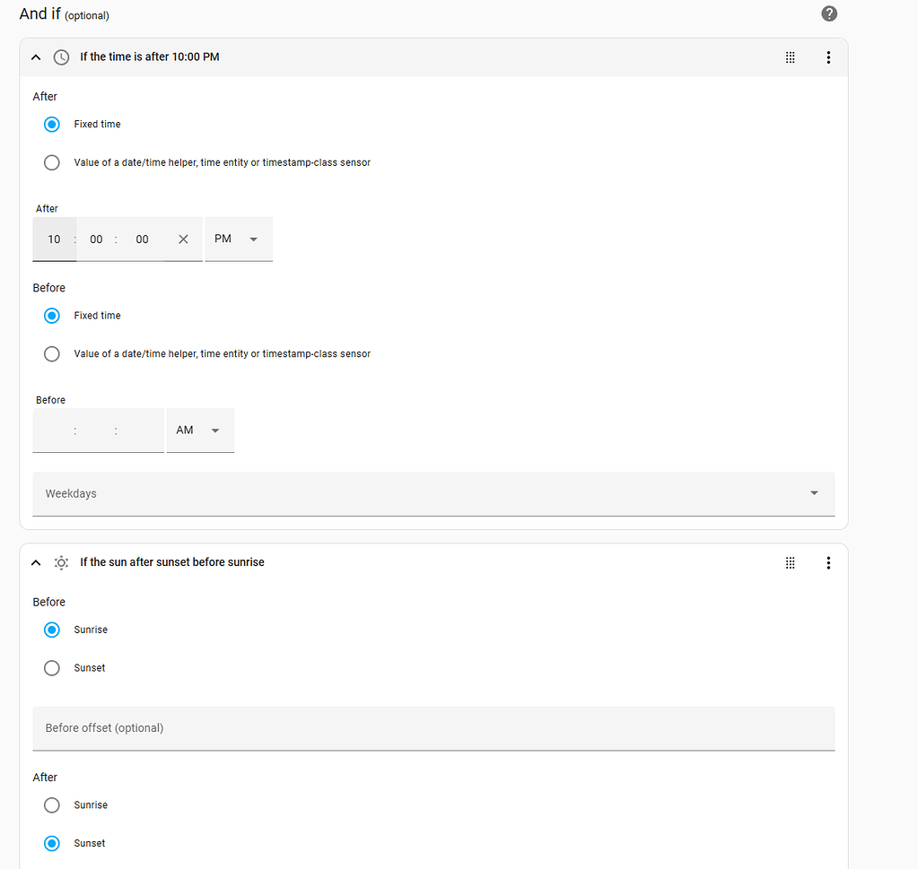 After 10pm before sunrise automation - Configuration - Home Assistant ...
