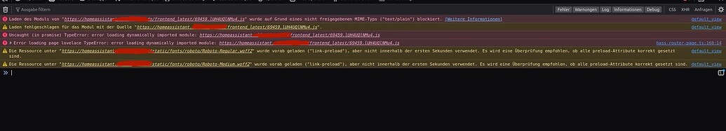 Error while loading lovelace - Frontend - Home Assistant Community