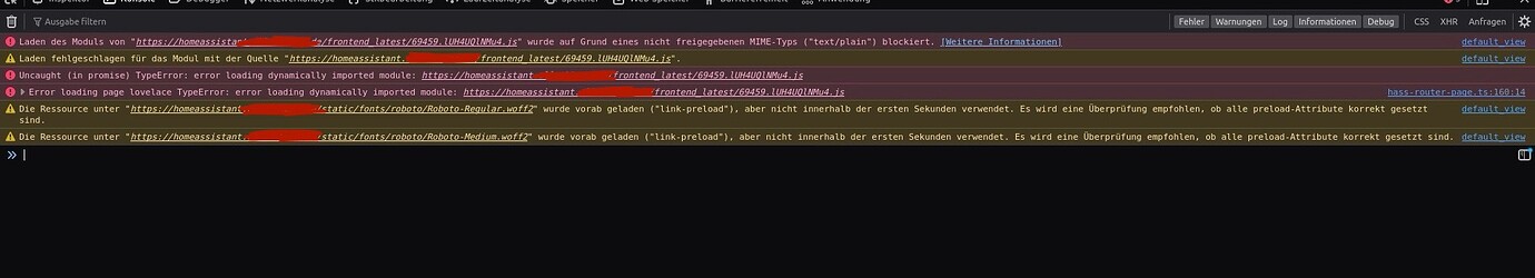 Error while loading lovelace - Frontend - Home Assistant Community