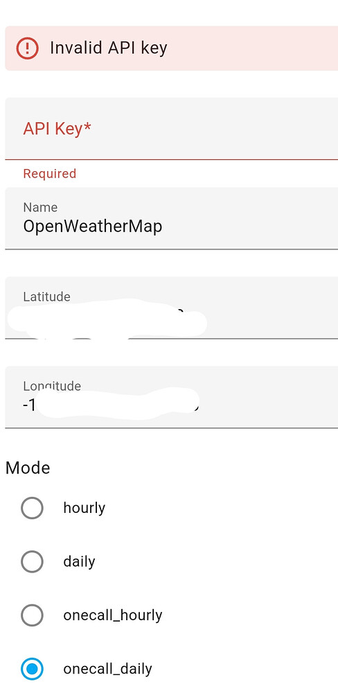 Openweathermap api key still not valid after 12 hours - Configuration ...