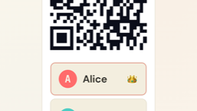 Lobby with the QR code