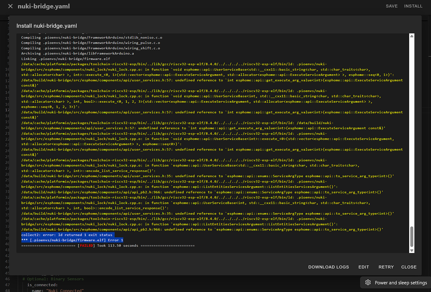 ESPHome Nuki Bridge - Page 2 - ESPHome - Home Assistant Community