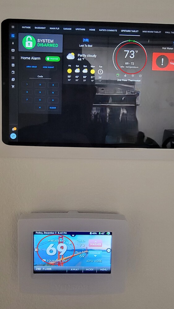Venstar integration how to see wireless sensor temp Configuration
