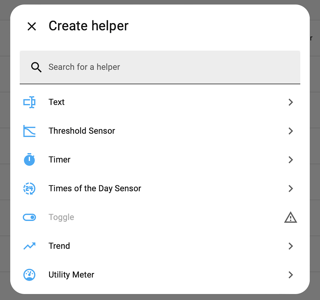Home Assistant Toggle Toggle helper missing (greyed out) - Configuration - Home Assistant ...