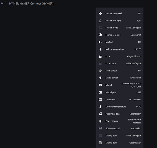 HYMER Connect Sensors