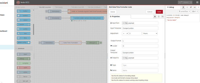 Using moment node with system locale to format a date