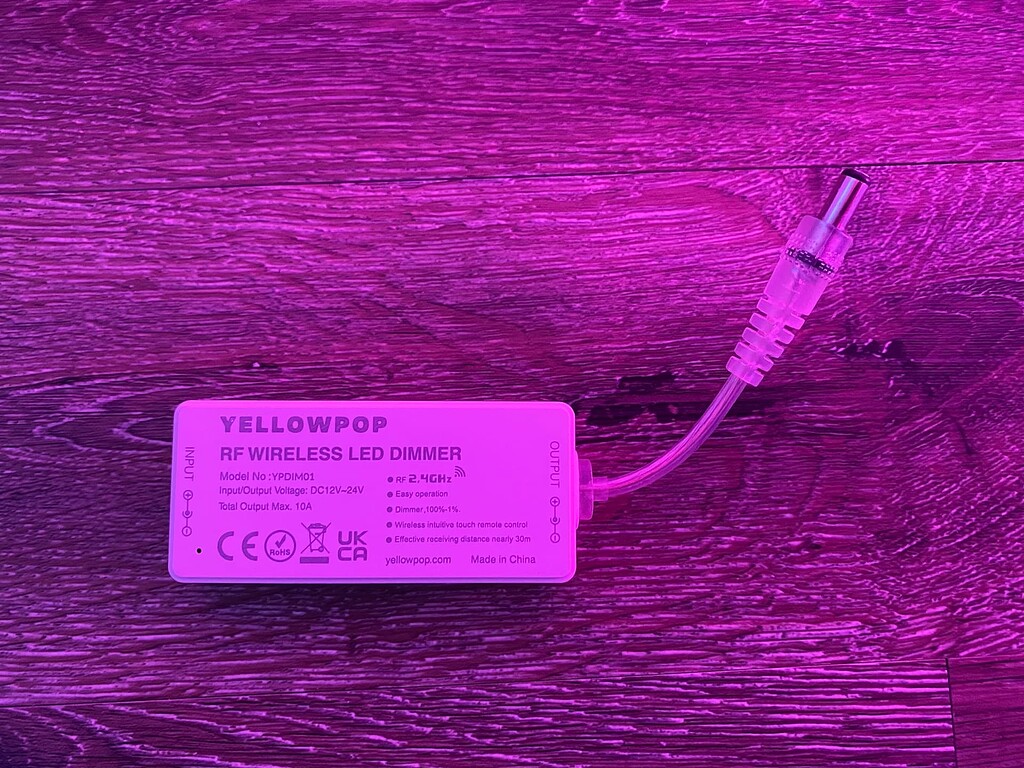 Replacement or hub to control a 2.4GHz RF light dimmer Hardware