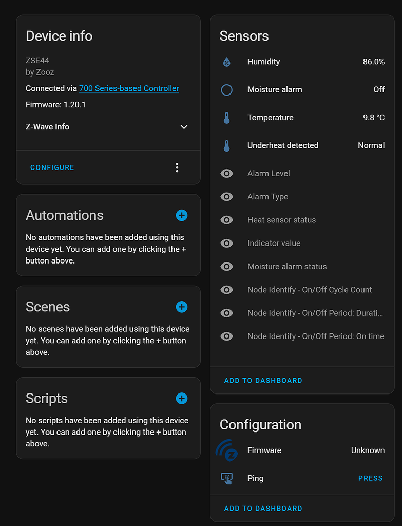 Zwave Devices Incorrect, Non Applicable, Non Functional Entities