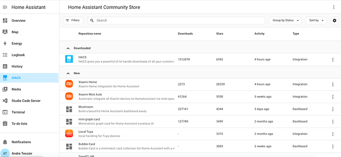 HACS not showing up any integration - Third party integrations - Home ...