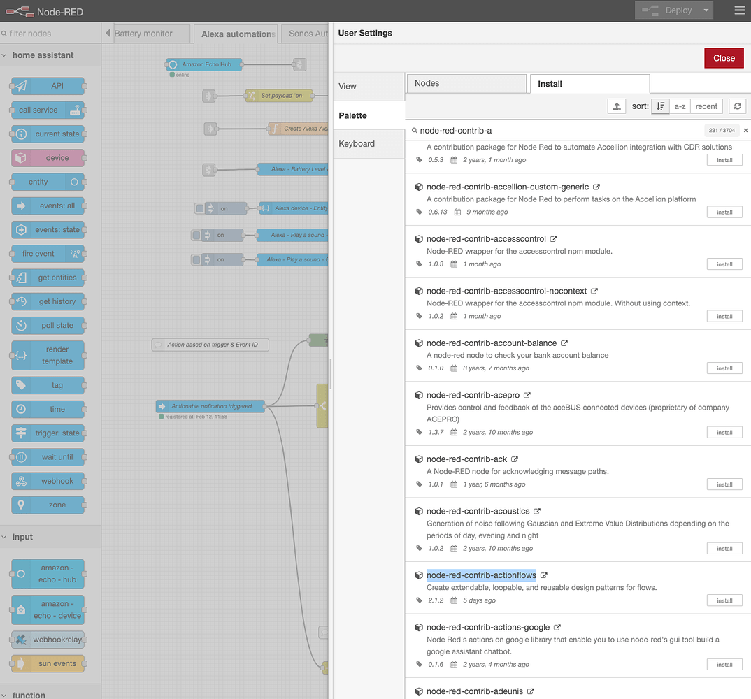 Node red, actionflows missing - Node-RED - Home Assistant Community