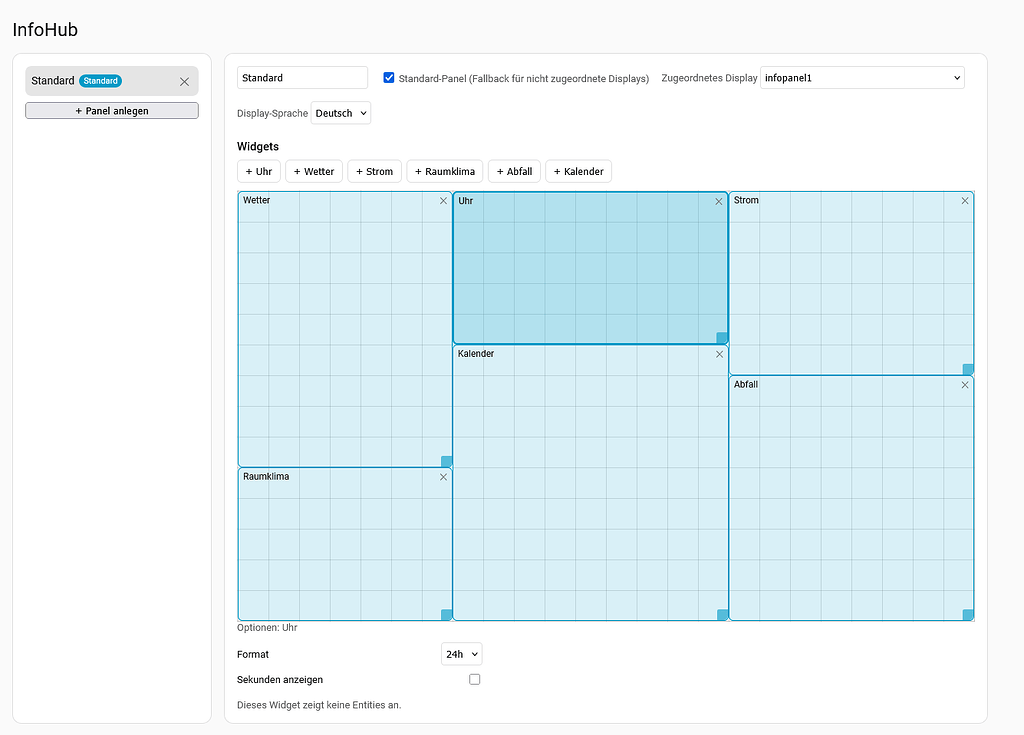 InfoHub — a Home Assistant integration that drives a touch display via ...