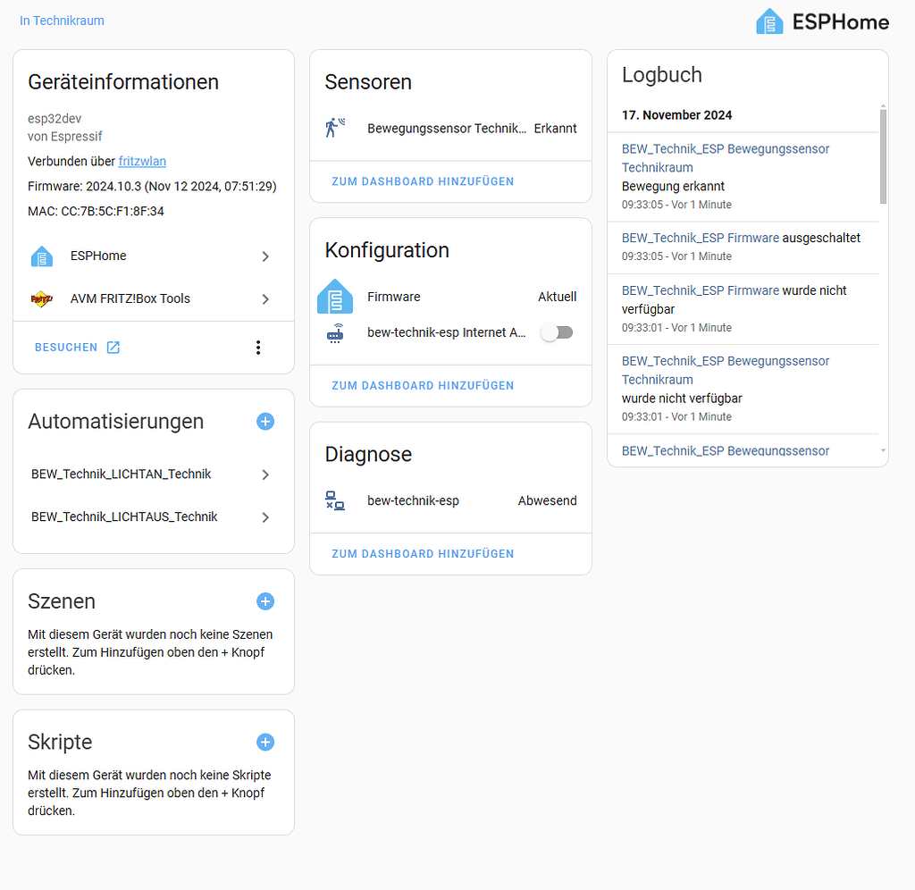 Esp cannot connect to WiFi without computer connection - ESPHome - Home ...