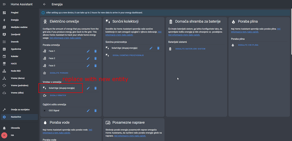 Changing Energy Export Data Input Problem Energy Home Assistant