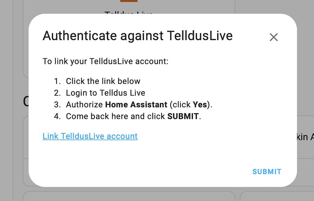 Telldus Tellstick Lite v2 Third party integrations Home