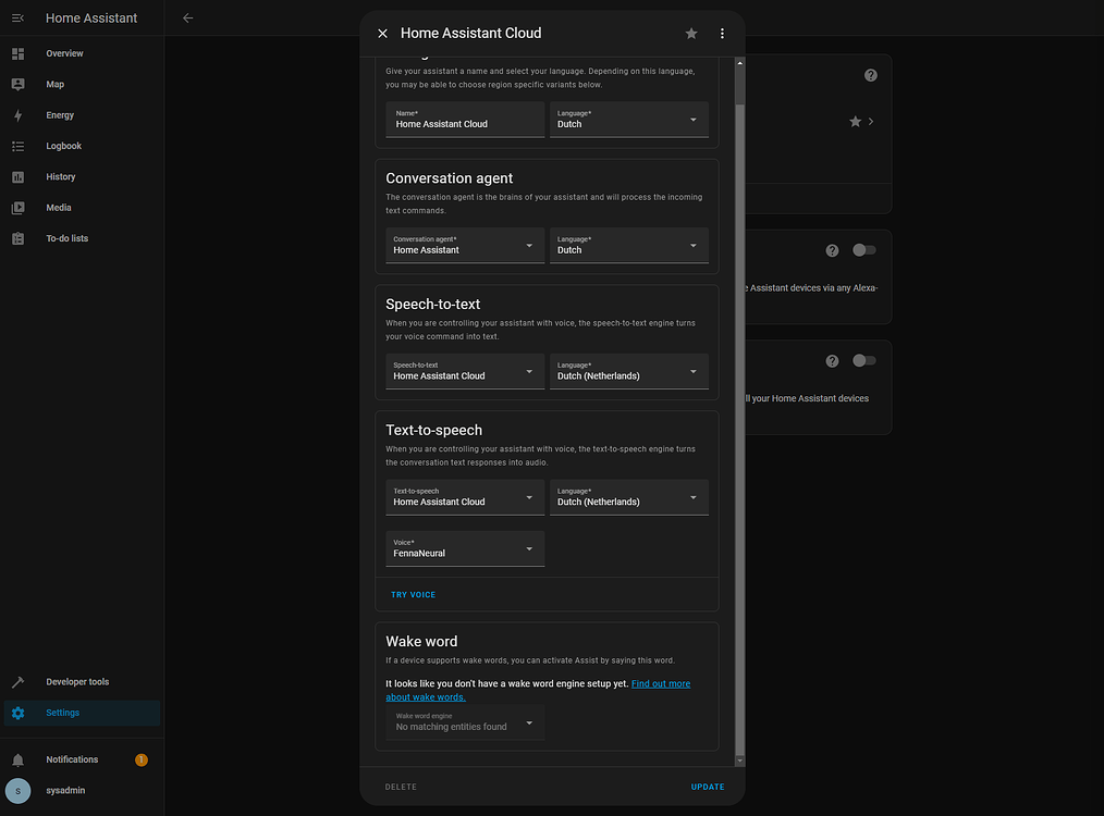 Wake Word Engine Home Assistant Cloud no Wake word engine found? - Voice Assistant ...