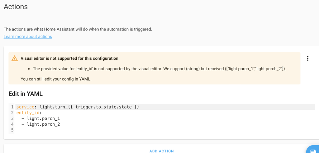 Visual Editor warning on an Automation - Configuration - Home Assistant ...