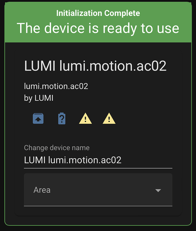 Aqara Motion Sensor not recognized Zigbee Home Assistant Community