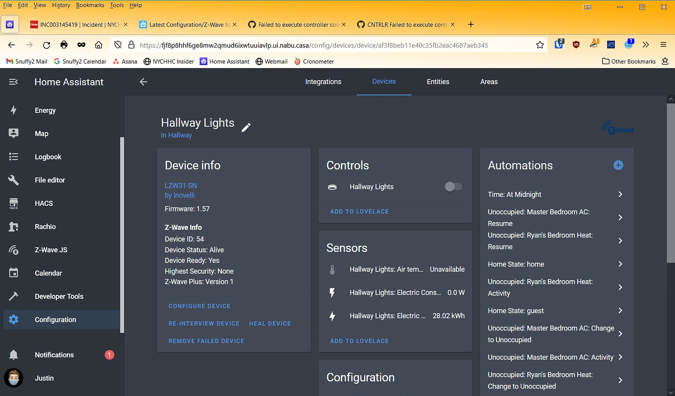 New, incorrect Zwavejs device entities on restart ZWave Home
