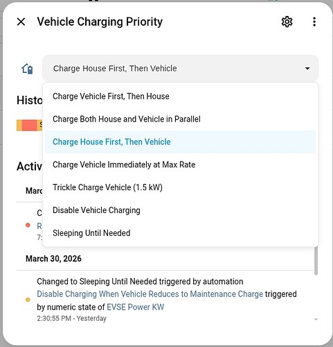 Battery Charging Priority