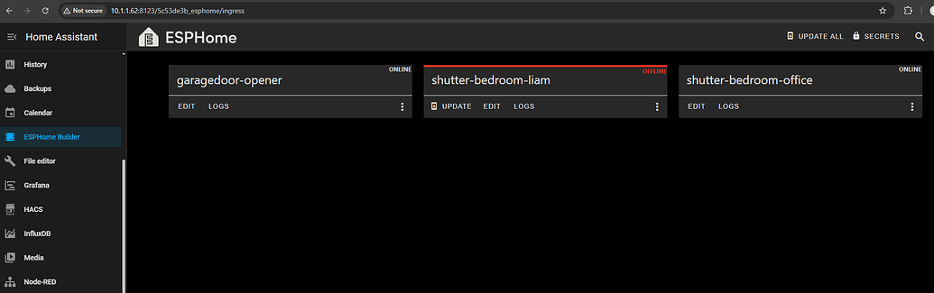 ESP32 Bluetooth proxy not showing in Esphome builder dashboard ...