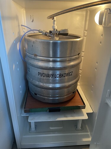 Keg on scale