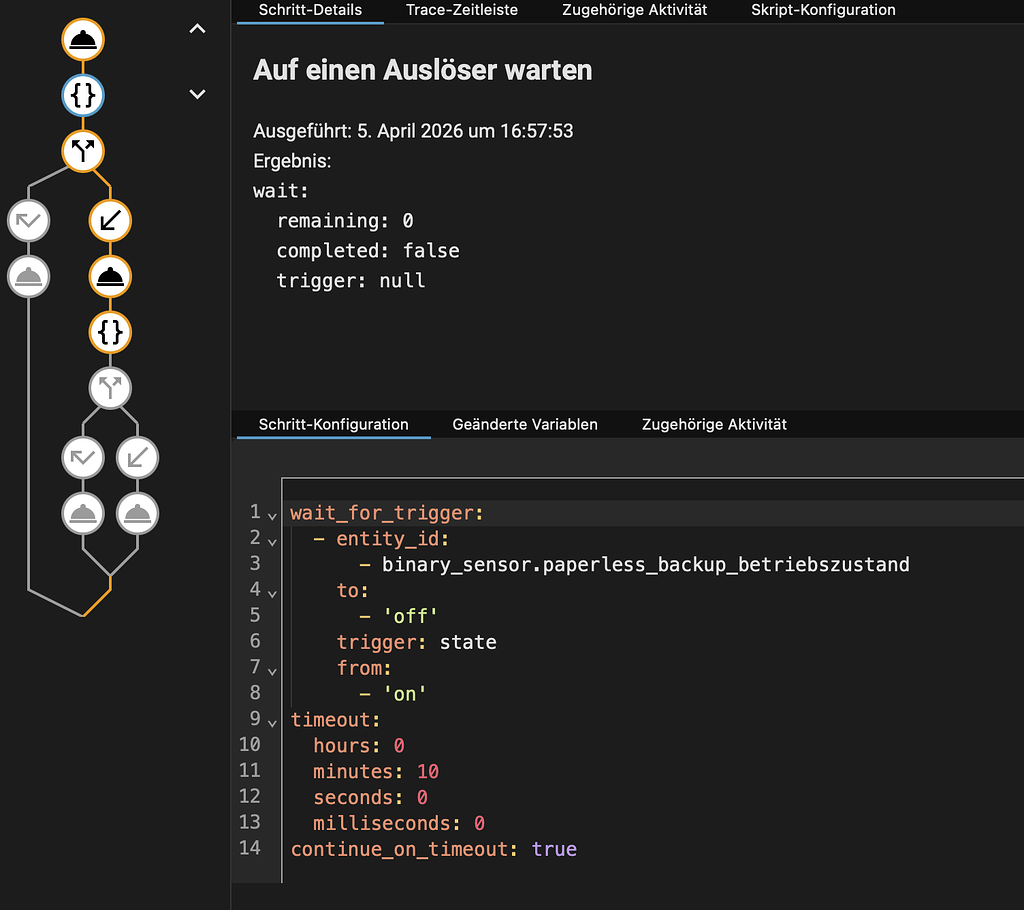 Wait for trigger always waits for timeout - Configuration - Home ...