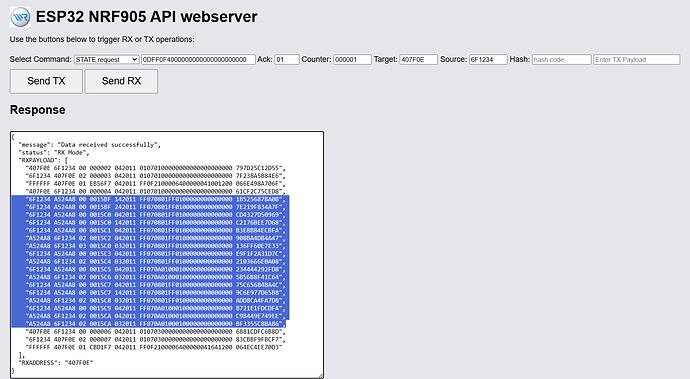 Duofern receive log Solar sun sensor