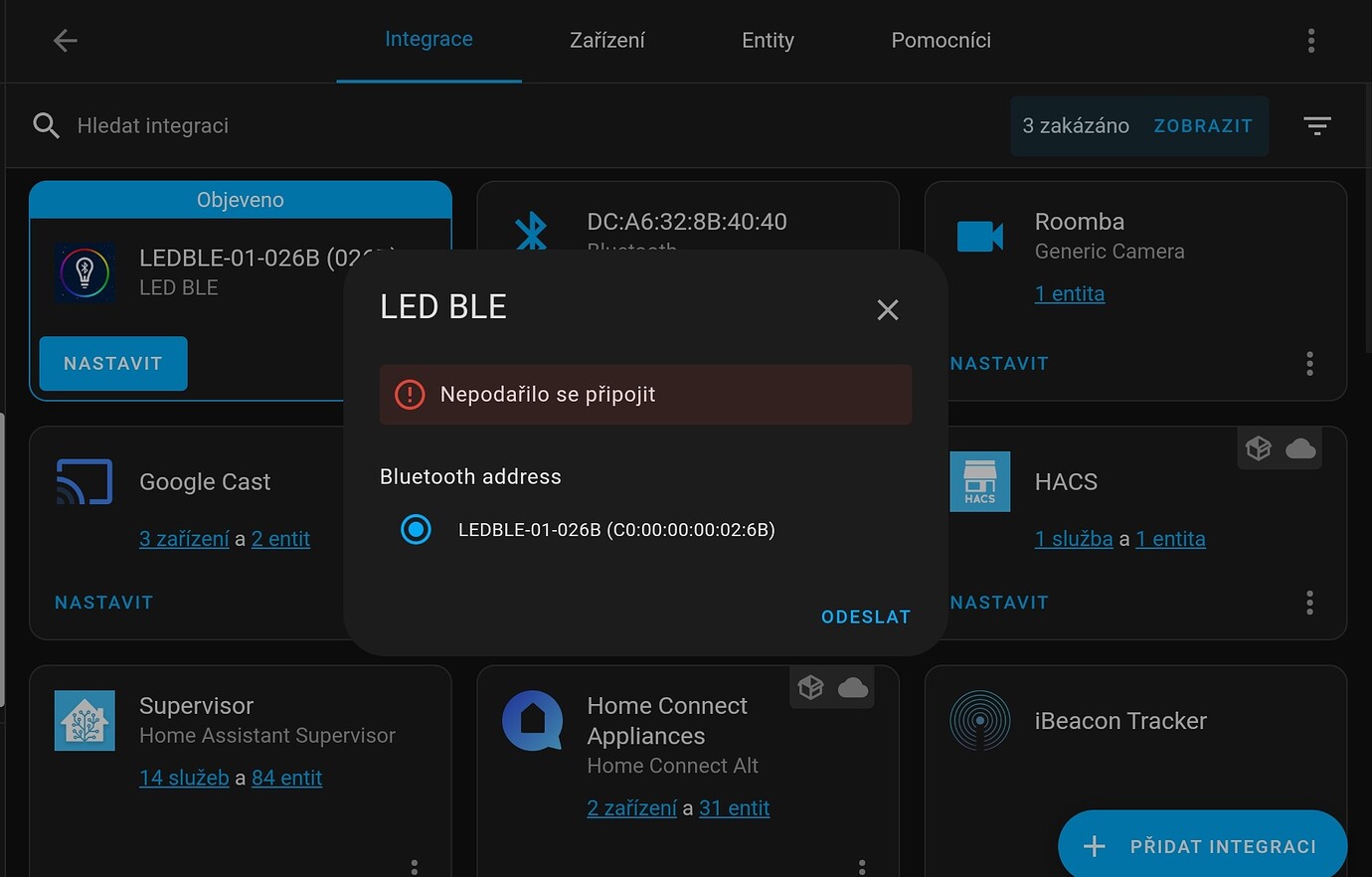 LEDBLE 01 026B Integration string Home Assistant Community