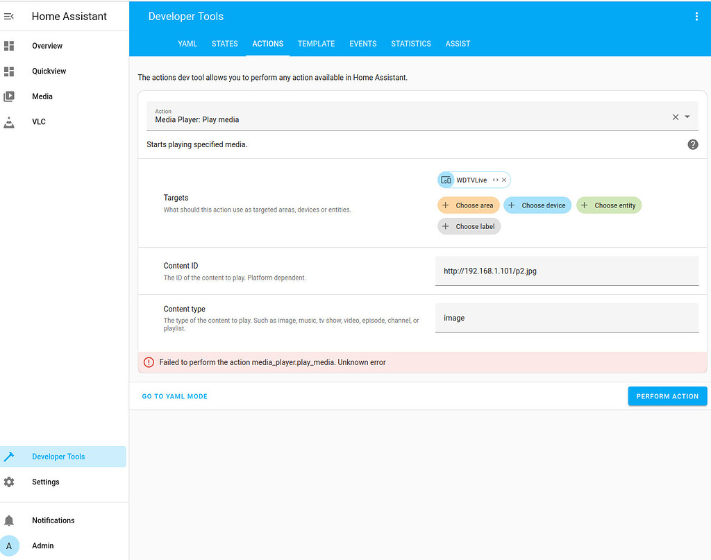 Error in sending image to a DLNA Renderer AttributeError 'Resource