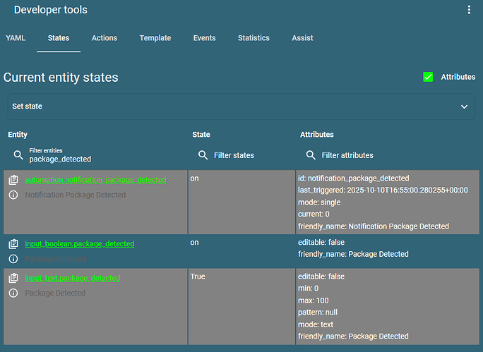 Package States