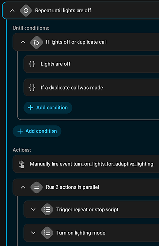 "Repeat Until" action