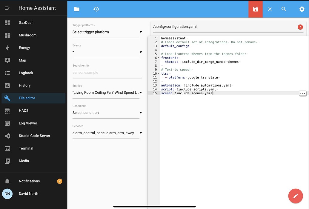 Configuration yaml Error Need Help Frontend Home Assistant Community