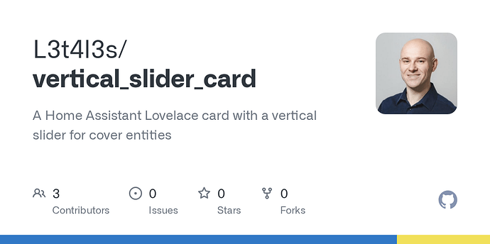 Native vertical sliders as Cards? - Frontend - Home Assistant Community