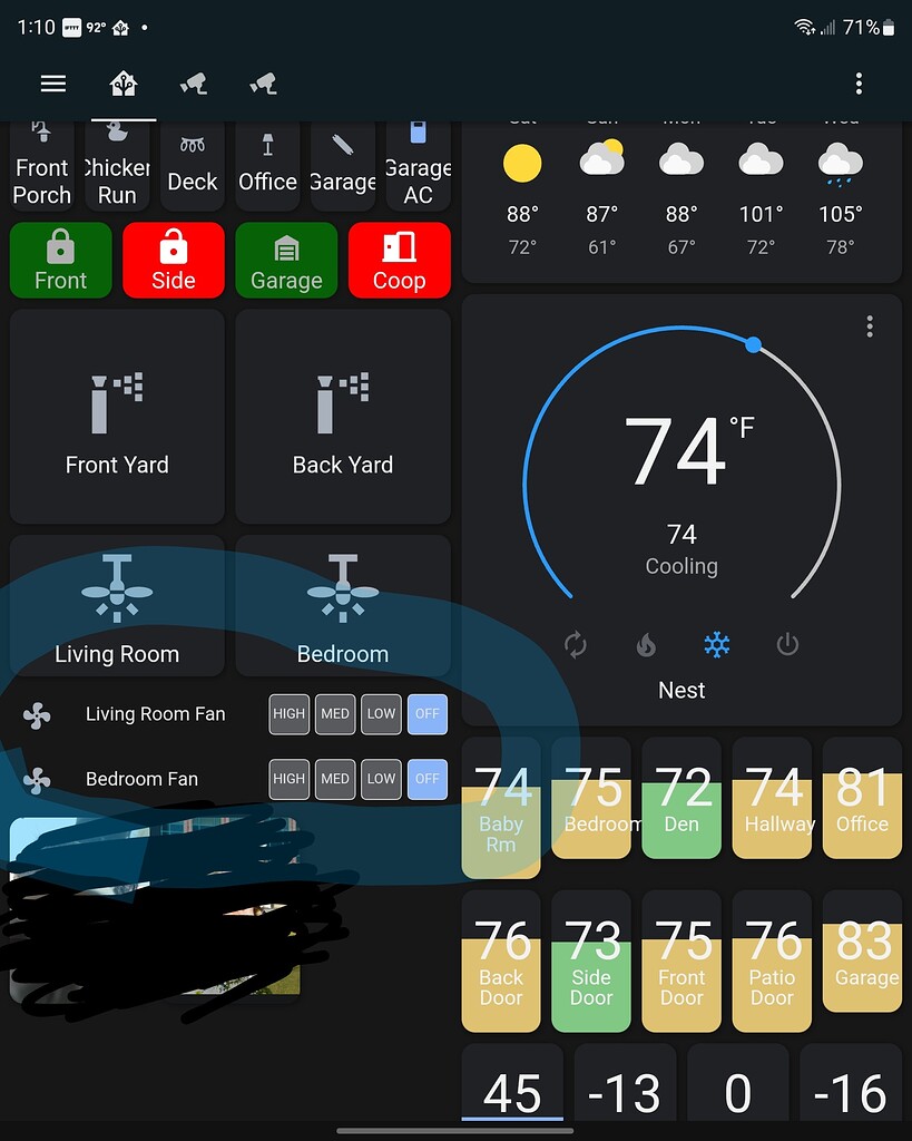 Setting up Fan Control Entity Row for Tuya Fan HADashboard Home
