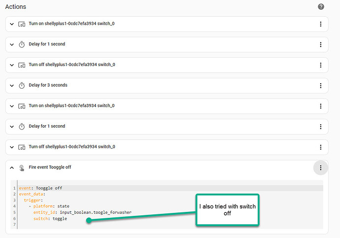 How to switch off toggle after automation is finish - Configuration ...