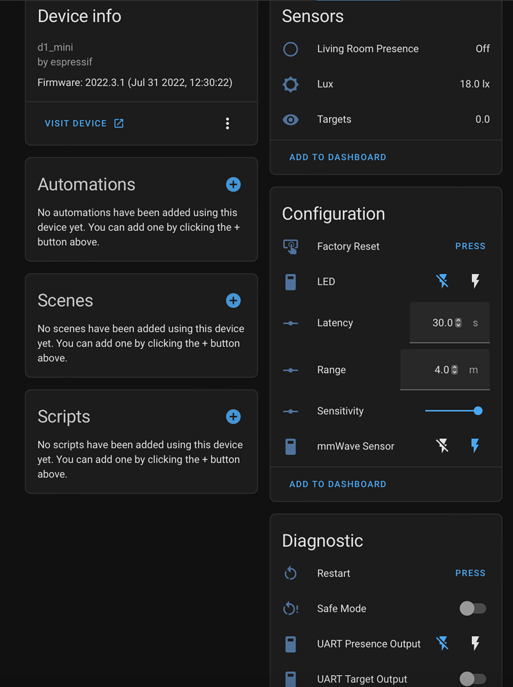 mmWave Presence Detection - ESPHome style - Share your Projects! - Home ...