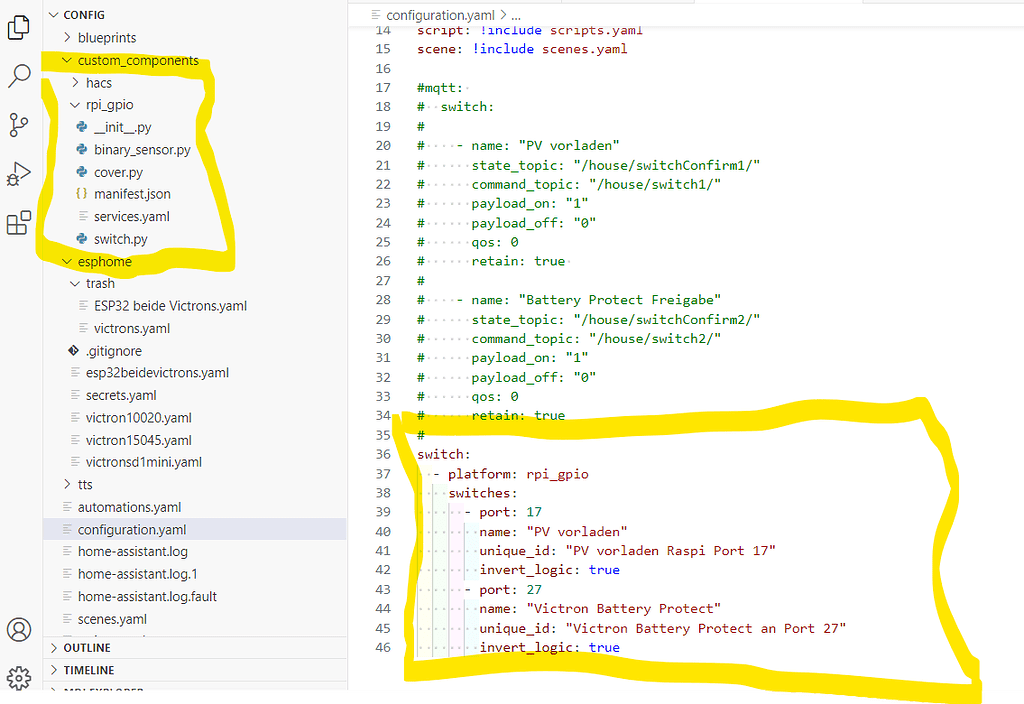 Switch Pi GPIO via Node Red not ok, via HA Dashboard ok? - Node-RED ...