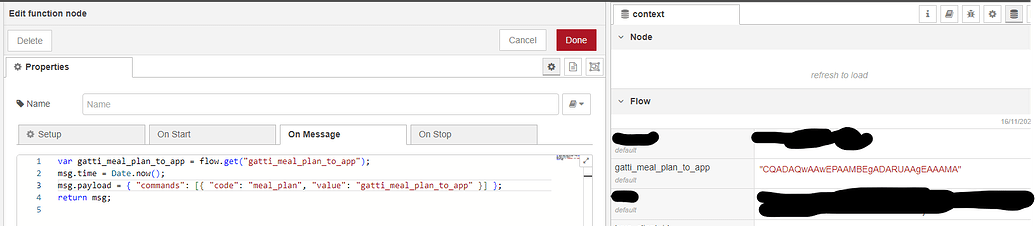 Inject node to function node - Node-RED - Home Assistant Community