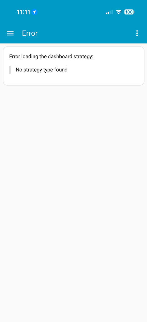 Default overview showing error - Frontend - Home Assistant Community