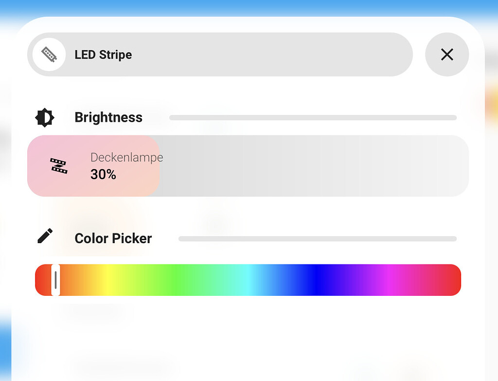 Adjust size of color control in mushroom light card - Frontend - Home ...