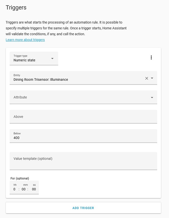 Help Triggering Automation with low Illuminance as a Trigger Dark Day